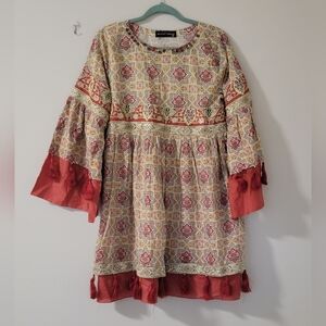 ​Bonanza Satrangi | Boho Ethnic Tassel Kurta - Size 12
​